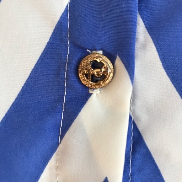 Francesca’s Collections Chevron Boatneck Blouse - Picture 4 of 7